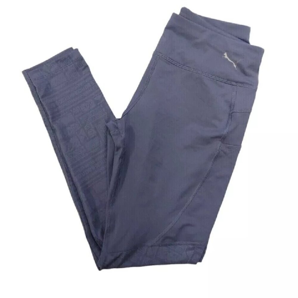 Puma Women's Printed Graphic Tights, BLUE INDIGO, Small